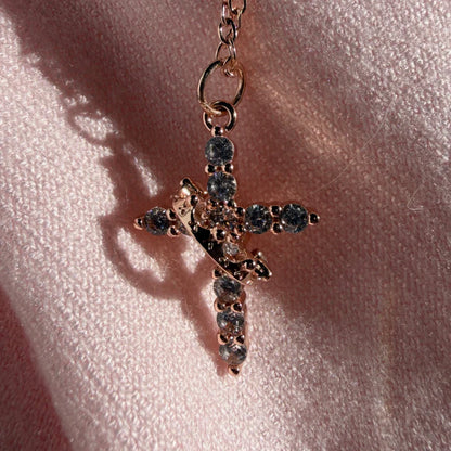 CrownCross™ – Rotating Cross & Crown Necklace